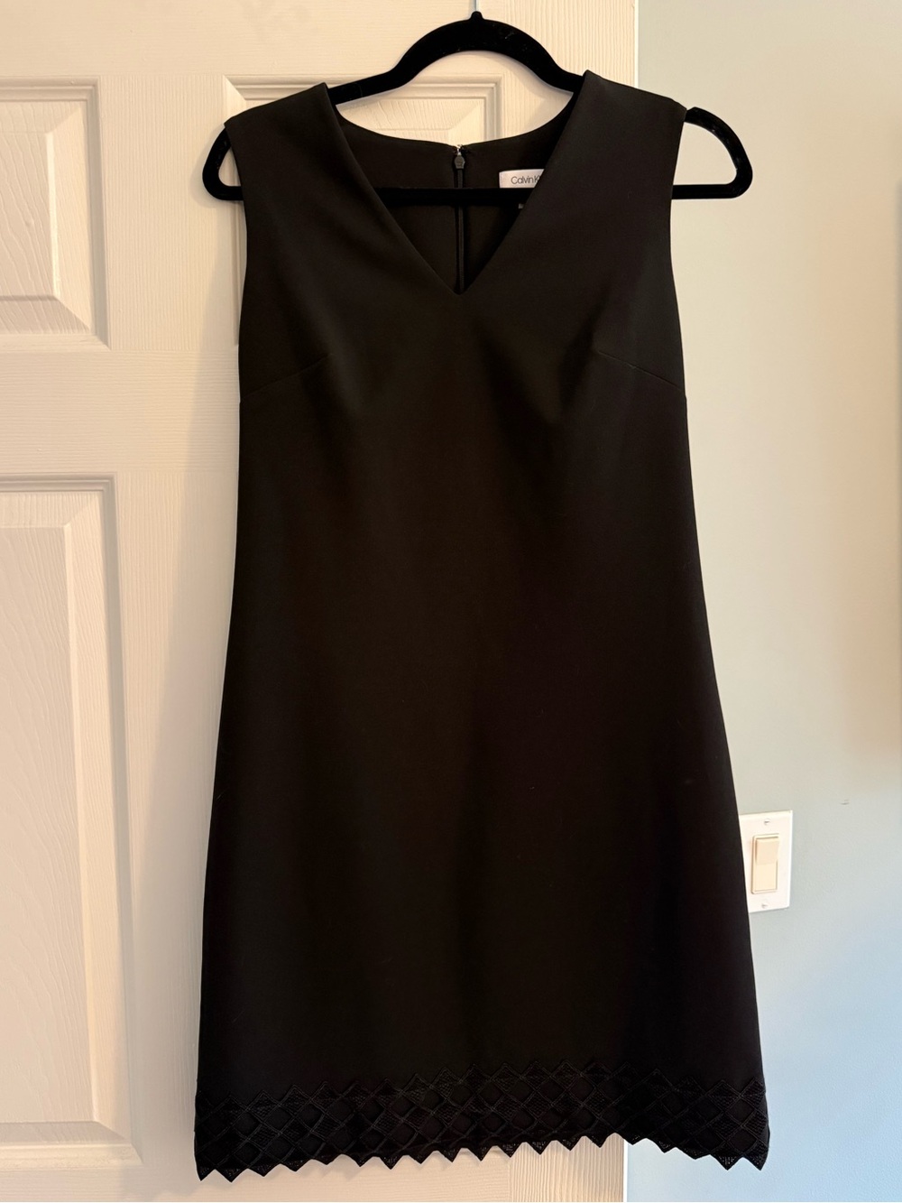 Calvin Klein Black Sleeveless V-Neck Dress